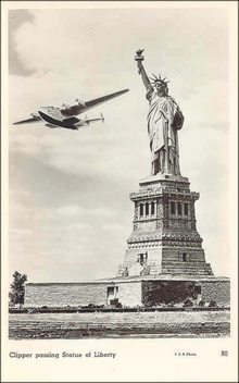 Pan American Airlines Clipper Photo Postcard