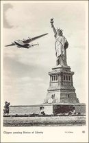 Pan American Airlines Clipper Photo Postcard