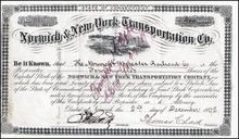 Norwich and New York Transportation Company 1892