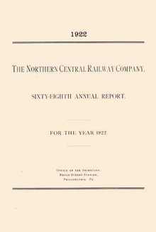 Northern Central Railway Company