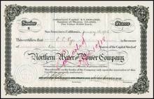 Northern Water and Power Company 1906 - California
