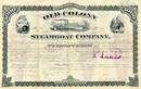 Old Colony Steamboat Company signed by Frederick L. Ames 1881