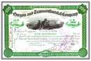 Oregon and Transcontinental Company 1888 - signed by Sidney Dillon