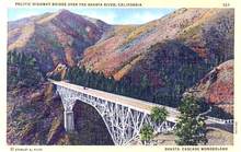 Pacific Highway Bridge Over the Shasta River, California Postcard