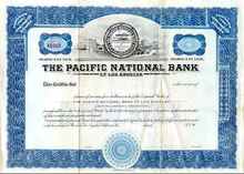 Pacific National Bank of Los Angeles 1920's