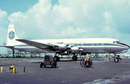 Pan Am Airways postcard Douglas DC6B