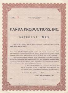 Panda Productions 1950's