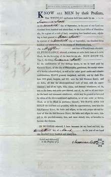 Pennsylvania Land Deed Issued to George Eddy 1795