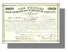Peoples Cold Storage and Warehouse Company 1888 - New York