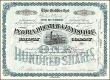 Peoria, Decatur & Evansville Railway Company 1880's