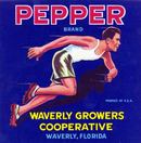 Pepper Crate Label - Waverly, Florida