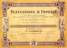 Plantations D' Imperie - Ivory Coast - 1928