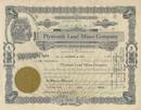 Plymouth Lead Mines Company 1927