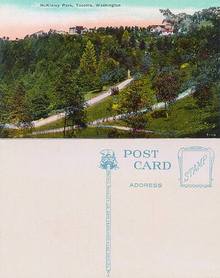Postcard from McKinley Park Tacoma, Washington 1920's
