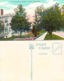Postcard from the Residence District Tacoma, Washington