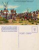 Postcard of the Koshare Indian Dancers of Colorado at La Junta