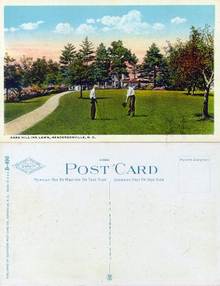 Postcard of the Park Hill Inn Lawn, Hendersonville, N.C.