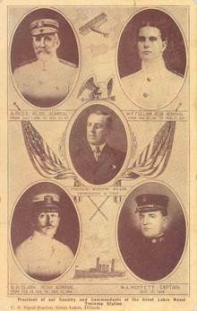 President of Our Country and Commandants of the Great Lakes Naval Training Station