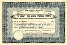 Prince John Mining Company 1923