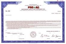 PRO AG - Professional Agricultural Management, Inc.