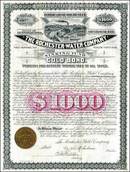 Rochester Water Company - Tax Free Gold Bond 1888