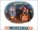 The Round - Up Cigar Box Top Label
