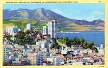 Russian Hill Skyline, Mt. Tamalpais in Background - San Francisco, California