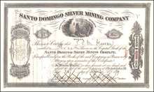 Santo Domingo Silver Mining Company 1870s