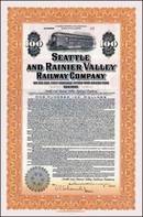 Seattle and Rainier Valley Railway Company Bond 1916 - SCARCE