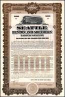 Seattle Renton and Southern Railway Company 1911 - Washington