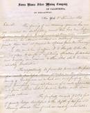 Sierra Blanca Silver Mining Company Letter 1866