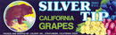 Silver Tip California Grapes Label