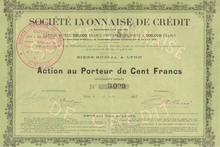Societe Lyonnaise de Credit 1898