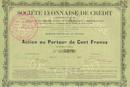 Societe Lyonnaise de Credit 1898