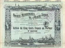 Societe Metallurgique de L'Oural-Volga 1896