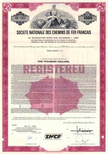 Societe Nationale Des Chemins De Fer Francais ( SNCF ) - French Railroad