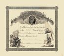 Society of United States Miltary Telegraph Company - Samuel Morse Vignette