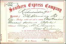 Southern Express Company 1861 - $100,000 Confederate Cash Transfer from CSA Treasurer