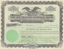 South Gate National Bank 1930 - California