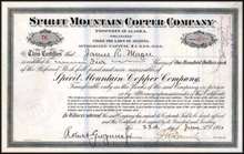 Spirit Mountain Copper Company - Alaska 1911