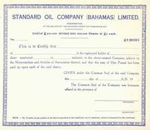 Standard Oil Company ( Bahamas ) Limited