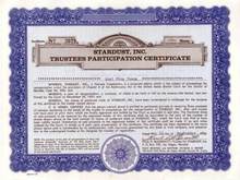 Stardust Hotel of Las Vegas, Nevada -Trustees Participation Certificate 1958