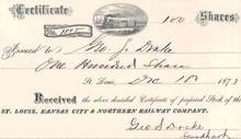 St. Louis, Kansas City & Northern Railroad Company 1873