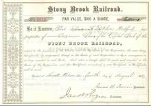 Stony Brook Railroad - 1887 Lowell, Massachusettes