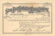 Stray Dog Manhattan Mining Company 1906 - Goldfield, Nevada