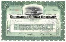 Submarine Signal Company - Pre Raytheon - Steamer Ship Vignette
