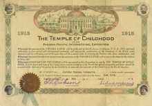 Temple of Childhood at the Panama-Pacific International Exposition