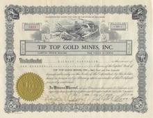 Tip Top Gold Mines, Inc. 1930's