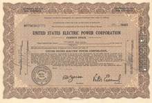 United States Electric Power Corporation 1929