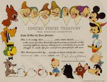 Disney - United States Treasury War Finance Committee - Issued on January 23, 1945
